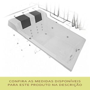 Banheira de Hidromassagem Imperia Dupla - Mondialle
