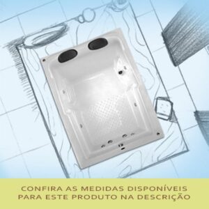 Banheira de Hidromassagem Elba Dupla - Mondialle