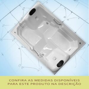 Banheira de Hidromassagem Lecce Master - Mondialle