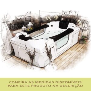 banheira de hidromassagem macerata retangular